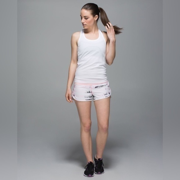 Lululemon Run Speed Short way Stretch Sunset Stripe Blush - Picture 5 of 12